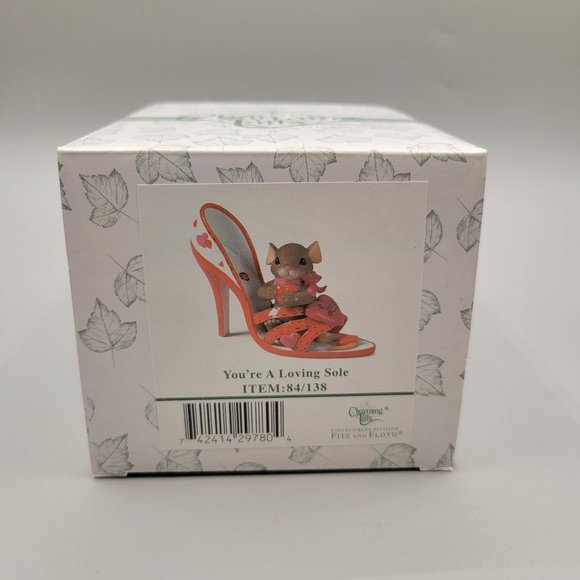 Charming Tails Figurine You're A Loving Sole 84/138 High Heel Shoe - Picture 8 of 8